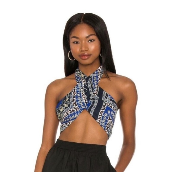 REVOLVE Tops - Superdown Alondra Halter Wrap Top